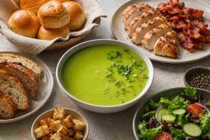 Serving Delicious Parsnip Pea Soup