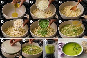 Step By Step Instructions For Making Parsnip Pea Soup Recipe