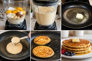 Step by Step Instructions for Cream Cheese Pancakes
