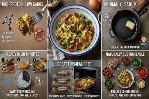 Benefits of One Pan Sausage and Egg Breakfast