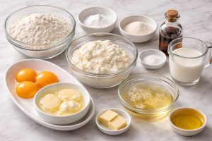 Ingredients For Fluffy Ricotta Pancakes