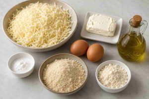 Ingredients for Fluffy Keto Bagels