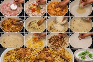 Instructions for making Chicken Biryani Recipe