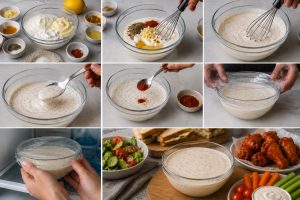 Step by Step Instructions for Making Homemade Spicy Ranch Dressing