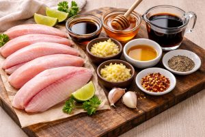 Honey Baked Soy Sauce Tilapia