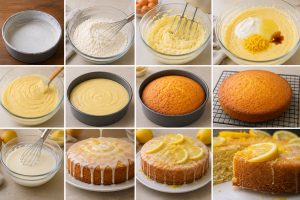Step by Step Instructions for Moist Lemon Cake Recipe