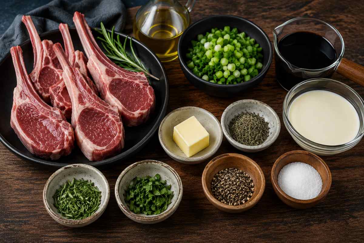 Ingredients for Lamb Chop Recipe