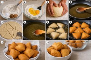Step by Step Instructions for making Mandazi