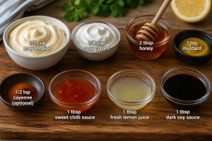 Ingredients of Sweet Chilli Mayo Recipe