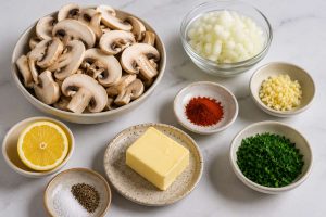 Ingredients for Sautéed Mushrooms