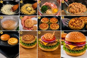 Instructions for Chicken Burger