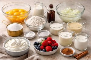 Ingredients of Tres Leches Cake