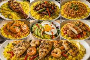 Serving Turmeric Rice