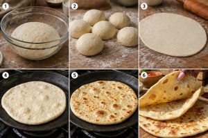 Step-by-Step Instructions for Soft Shawarma Wrap Bread