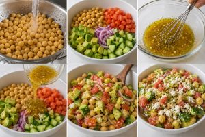 Easy Chickpea Salad Recipe Step by Step Instructions