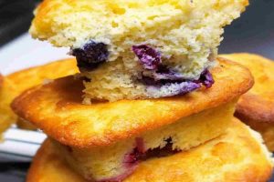 Mini Keto Blueberry Pound Cake 