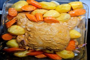 Easy Roast Chicken ready for oven