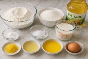 Ingredients For Lemon Mandazi Recipe