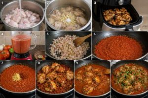 Instructions for making chicken stew recipe