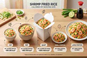 Shrimp Fried Rice Calories by Serving Size