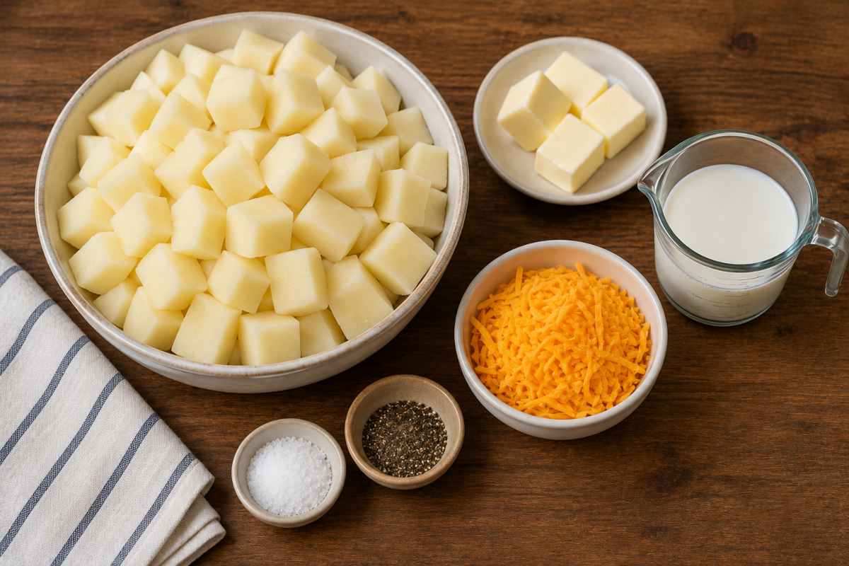 Ingredients for Creamy Mashed Potato Topping