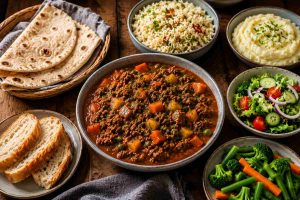 Serving ground beef stew recipe