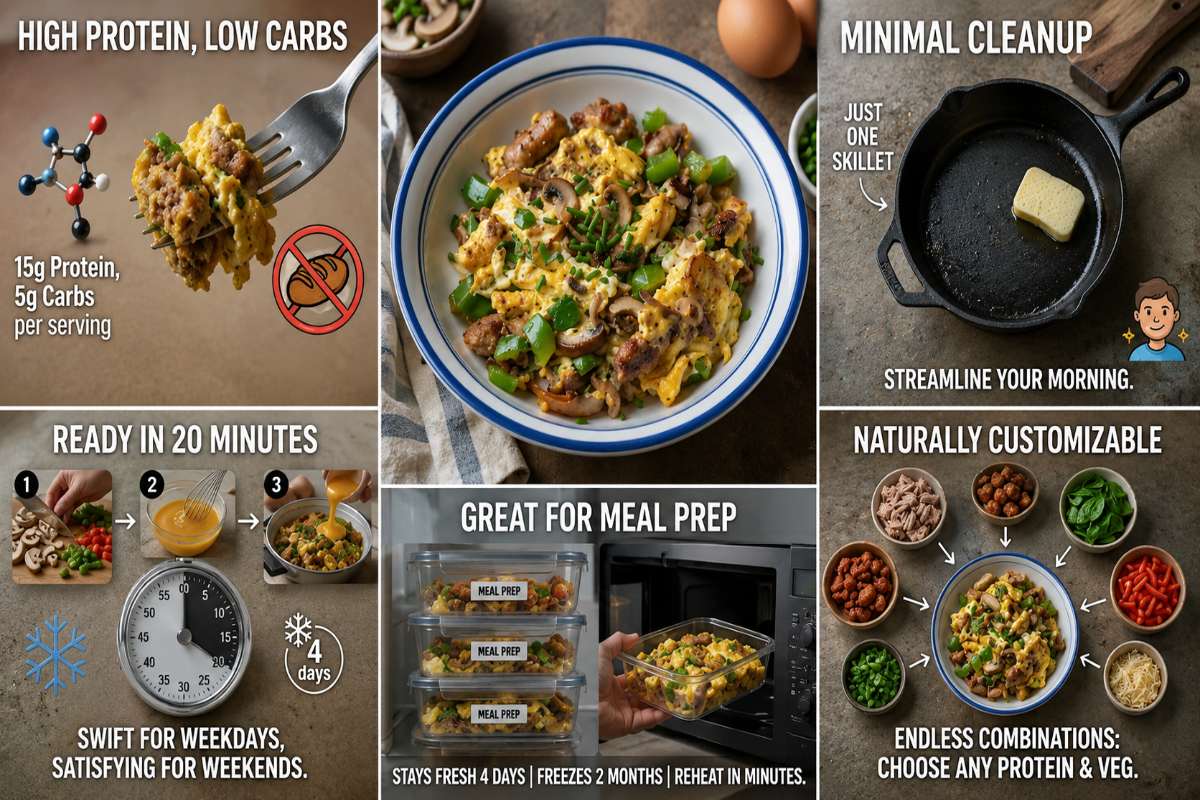 Benefits of One Pan Sausage and Egg Breakfast