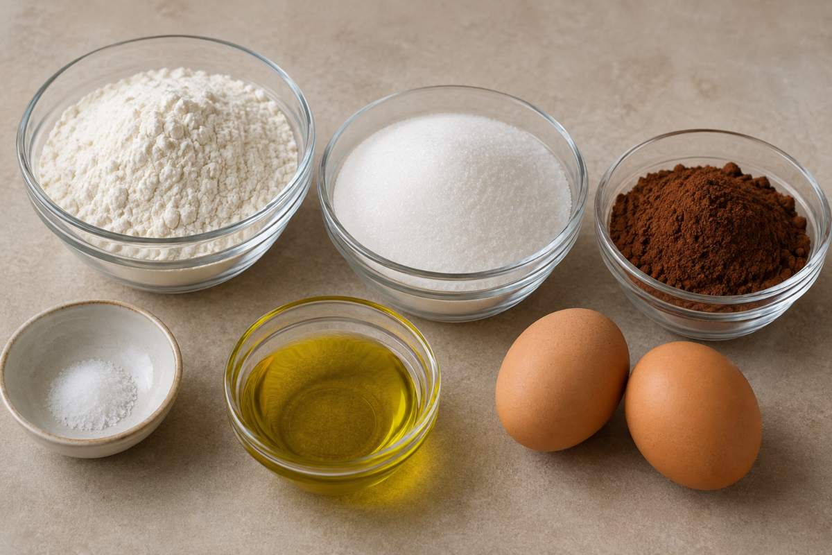 Ingredients for Chocolate Brownies Recipe