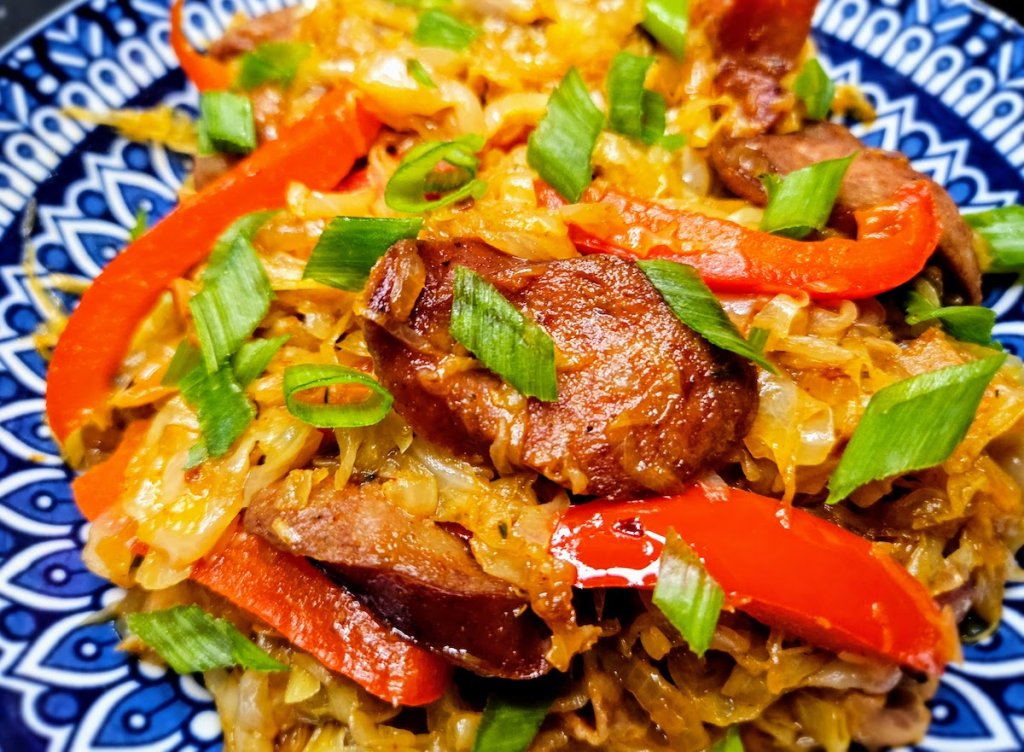 simple-cabbage-sausage-skillet-recipe