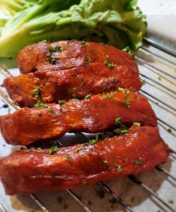 Tender-juicy-keto-pork-ribs-with-a-caramelized-BBQ-glaze-made-in-a-pressure-cooker-perfect-for-low-carb,-high-flavor-meals