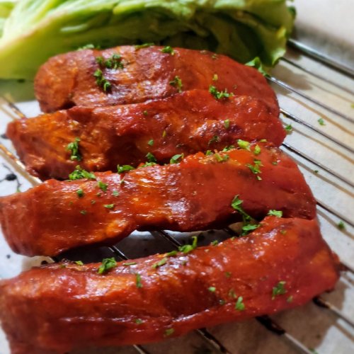 Tender-juicy-keto-pork-ribs-with-a-caramelized-BBQ-glaze-made-in-a-pressure-cooker-perfect-for-low-carb,-high-flavor-meals