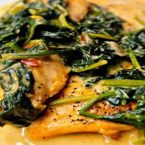 Salmon Creamed Spinach Recipe