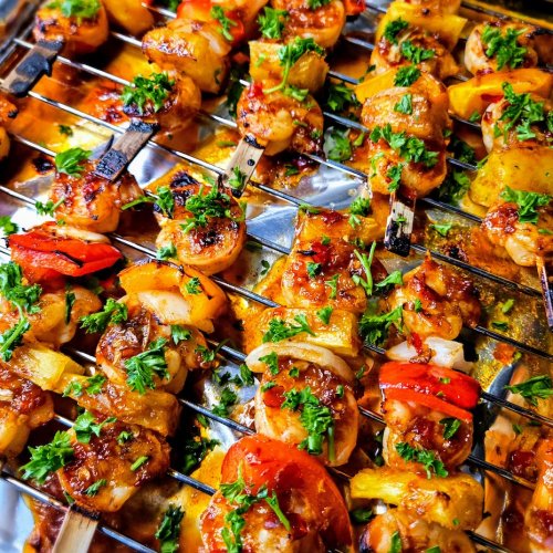Shrimp Pineapple Skewers