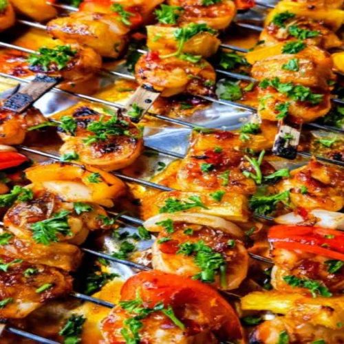 Shrimp Pineapple Skewers Recipe