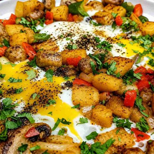 Sweet Potato Egg Hash