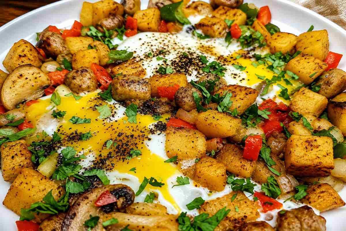 Sweet Potato Egg Hash