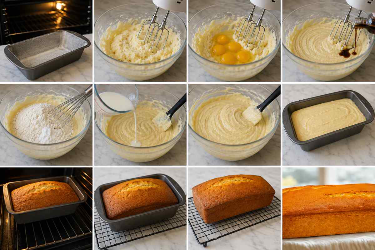 Step-by-Step Instructions for Pound Cake