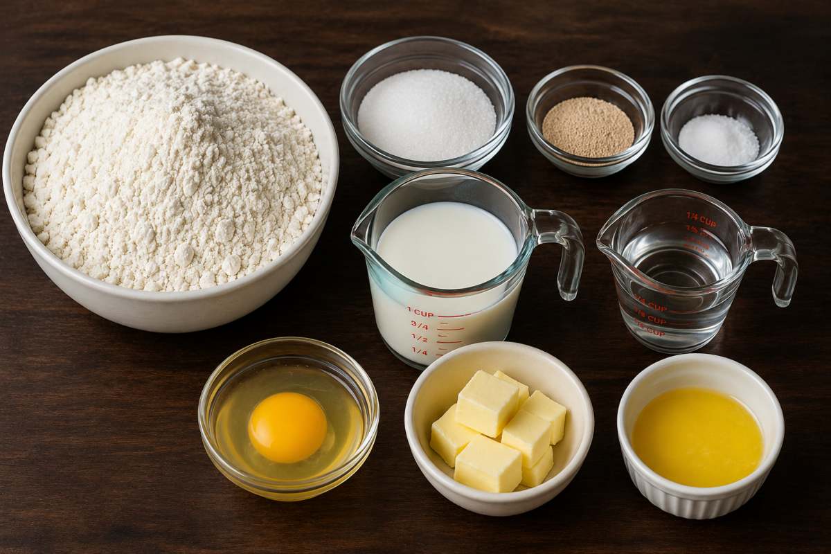 Ingtredients for making Sweet Bread Loaf