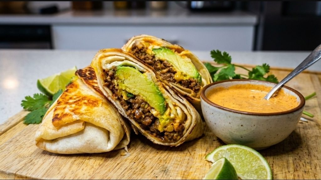 crispy-tortilla-beef-wrap