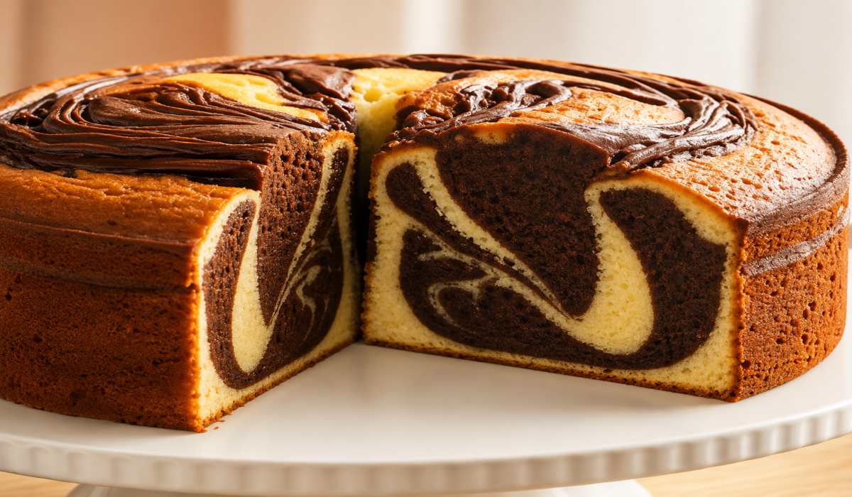 Moist Marble Cake Recipe