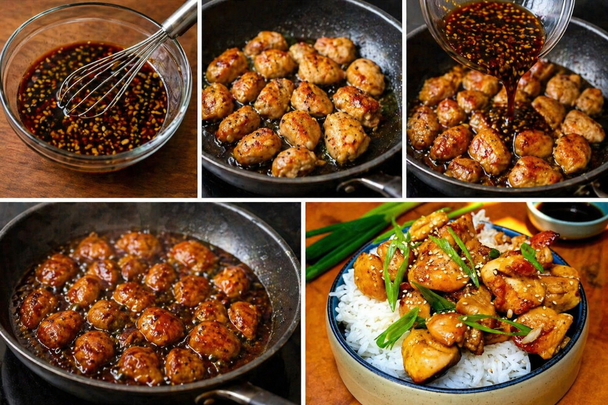 Step by Step Instructions for Ginger Soy Chicken