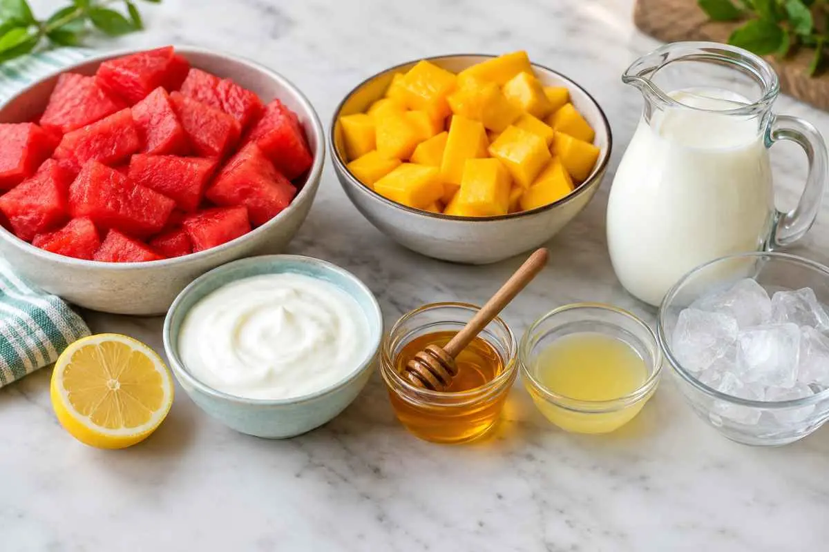 Mango Watermelon Smoothie Ingredients