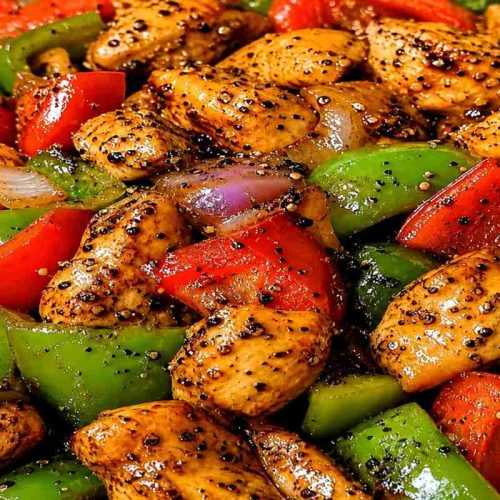 Chicken and Peppers Stir Fry Recipe