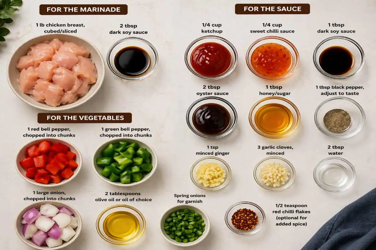 Peppered Chicken Ingredients