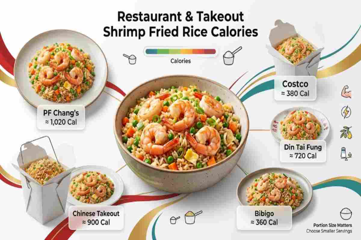 Calories in Restaurant & Takeout Shrimp Fried Rice