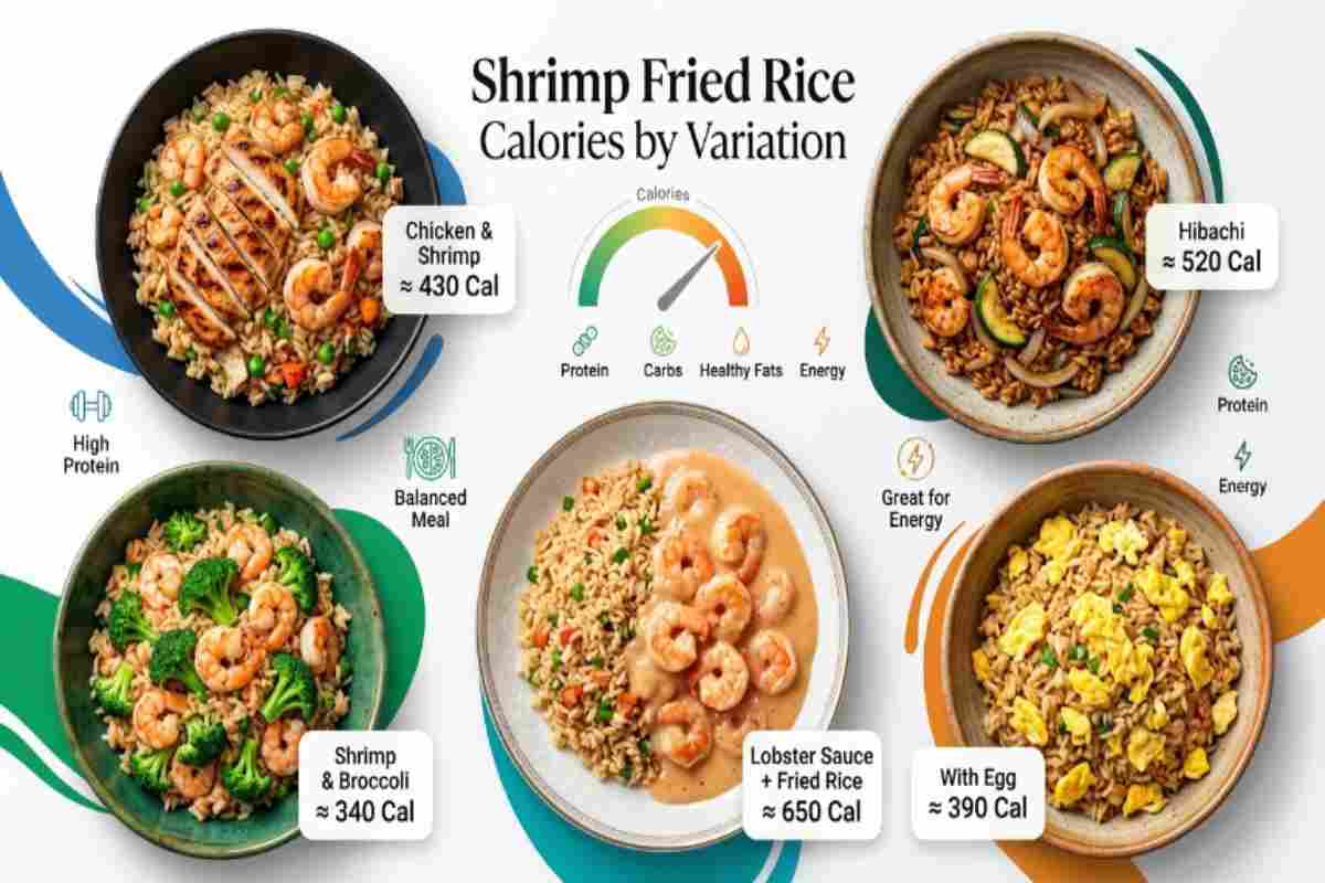Calories in Shrimp Fried Rice Variations