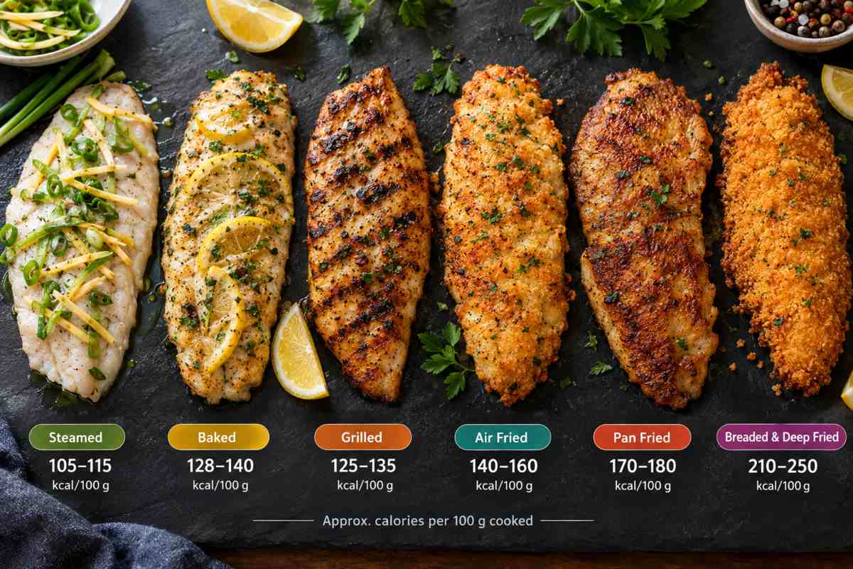 Tilapia Calories by Cooking Method