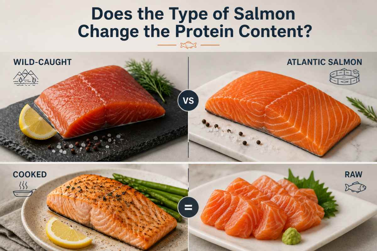 Does the Type of Salmon Change the Protein Content