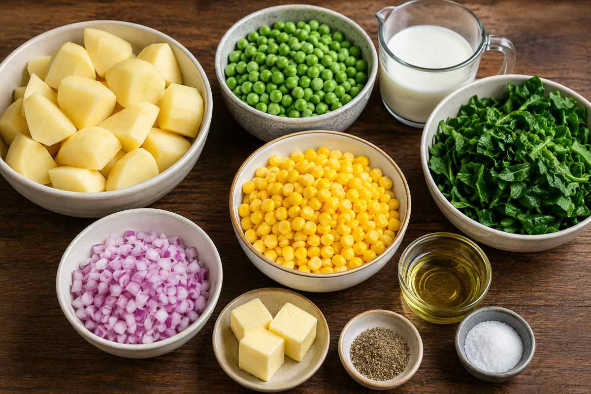 Ingredients for Kenyan Mukimo Recipe