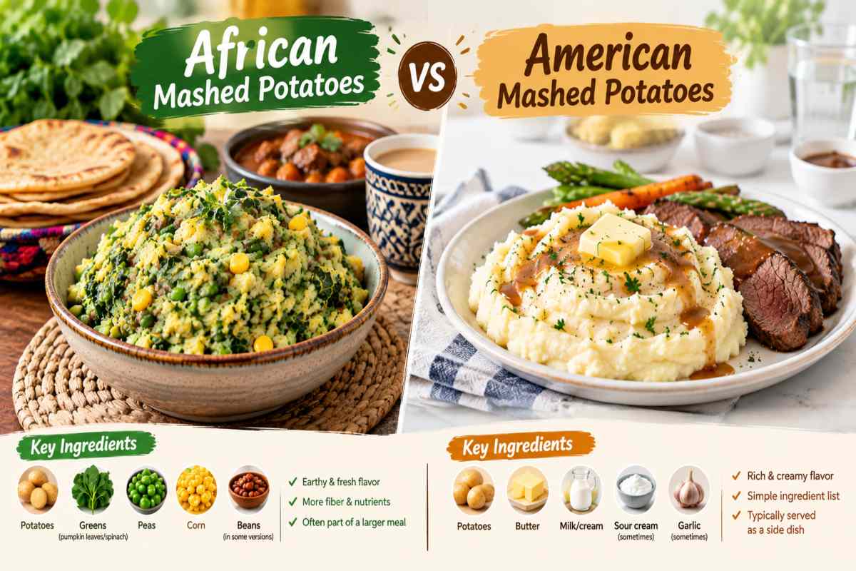 African Mashed Potatoes vs American Mashed Potatoes